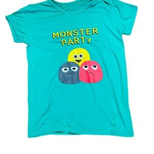 Turquoise t-shirt and pants girl size 14